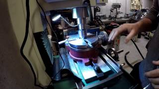 Quick way to center a rotary table