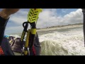 jumping over windsurfers