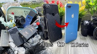 DIY Awesome,How to turn iPhone 7 Plus Like iPhone 12 Series,Found phone and camera in rubbish