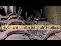 How to Install Metal Bird Spikes