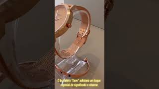 Relógio Feminino Rose Gold com Pulseira Bracelete