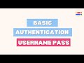 Username & Password - Basic Authentication Tutorial