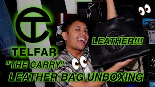 Telfar LEATHER Bag Unboxing 👜📦 The Wilsons x Telfar Medium Carry Bag