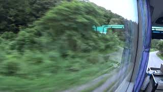 車窓動画。 20230807_[JR東日本]米坂線代行バス16便(今泉行)(小国→今泉)