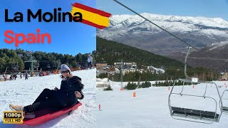 Spending a Day in La Molina 🇪🇸⛷️ | Spain's Oldest Ski Station | February 2024 HD