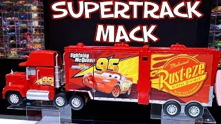 Brand New Disney Pixar Cars SuperTrack Mack! Transforming Mack Hauler into Piston Cup Racetrack!