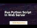 run python script in web server