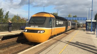 Cross-Country HST 43184 leads 43366 pass Swinton with a Edinburgh to Plymouth service