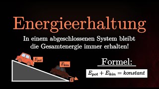 Der Energieerhaltungssatz - Erklärung, Beispielaufgabe, Berechnungen (Mechanik)