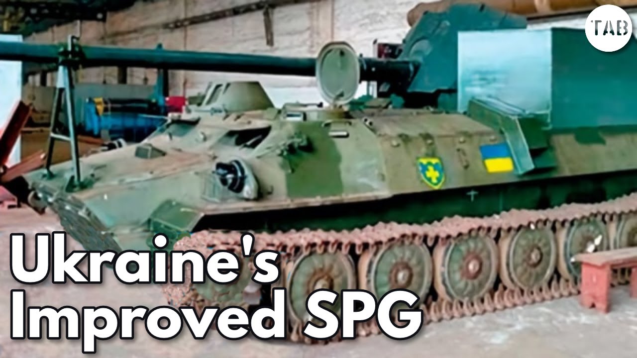 Ukraine's New & Improved Home Made Self-Propelled Gun - YouTube