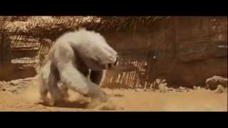 John Carter epic arena fight scene - John Carter fights white apes