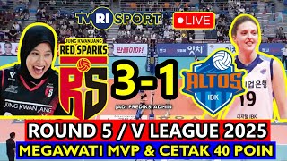 🟢 LIVE TELEVISI TVRI SPORT | Red Sparks Vs IBK Altos~Round 5 Voli Korea 2025 Megawati MVP ?Ilustrasi