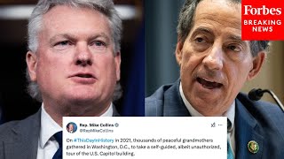 'Still Reeling': Jamie Raskin Assails Mike Collins Over Jan. 6 Post During Laken Riley Act Debate