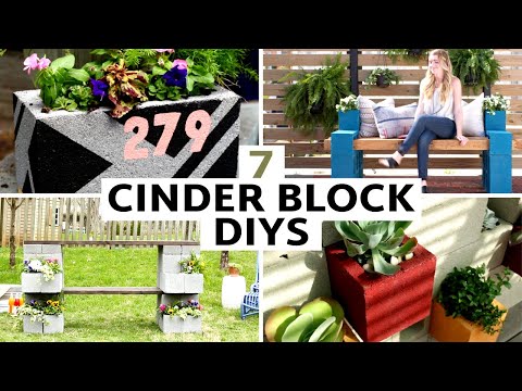 7 Fun And Creative Cinder Block Diys Diy Joy