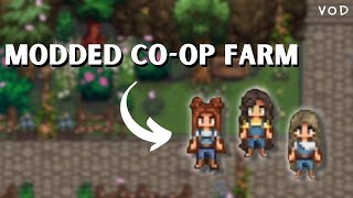 I started a modded co-op Stardew Valley farm  | Co-op Farm pt 1 | Vod