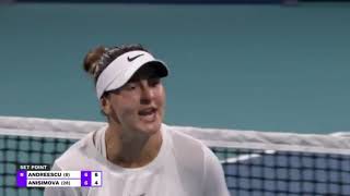 Streaming Match Highlight Bianca Andreescu 2 Vs 1 Amanda Anisimova Wta Miami Open 2021