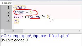 C1 PHP Practice Exercise 1 rand echo and ++