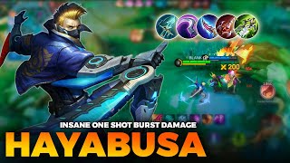 Hayabusa Insane Burst Damage Gameplay | Hayabusa Build MLBB Gameplay | Mobile Legends | Blank ML