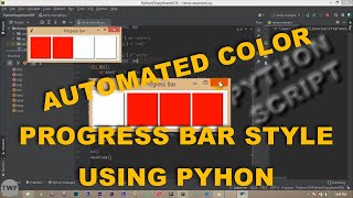 Stylish Progress Bar Using Python Code | Tkinter | GUI Application