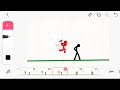 how to animate stickman aggressive fight with mobile