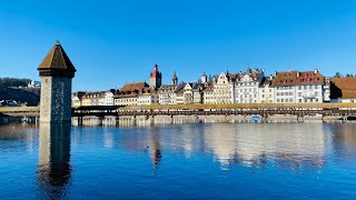 🇨🇭 Luzern in the winter【4K】