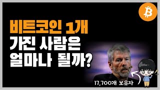 비트코인 몇개 갖고 계신가요?