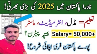 NADRA Pakistan Latest Junior Executive and Assistant Director Jobs|How to apply|Test Pattern|Latest