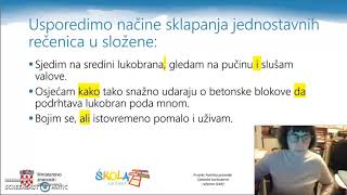 Hrvatski jezik, 3. razred srednjih škola, Od jednostavne do složene rečenice