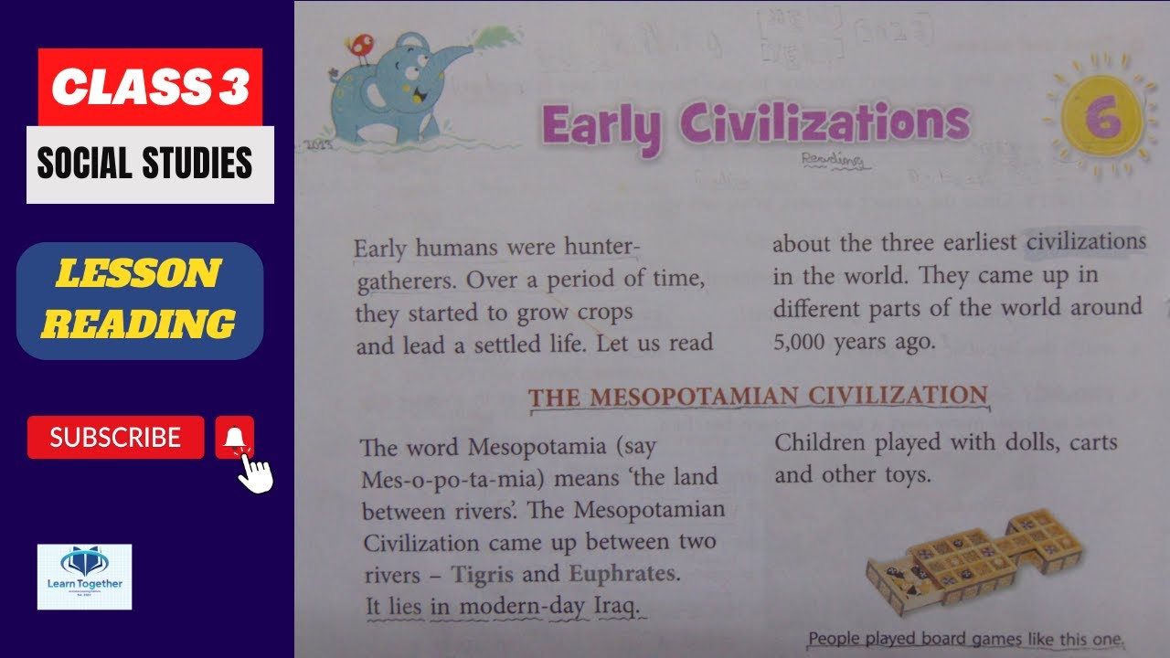 Social Studies || Class 3 || Chapter 6 || Early Civilization - YouTube