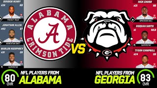 ALABAMA vs GEORGIA in the NFL!!