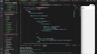 Dropdown search bar Part 2 | Item selection | navigation | React Native