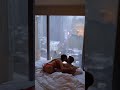 beautiful romance in morning winter bikini coupleromance lipkiss hotel