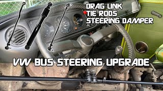 VW Bus Steering Upgrade - Replacing Tie Rods, Drag Link and Steering Damper