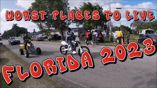 Top 10 Worst Places To Live in Florida 2023 By Crime X Murder Rate
