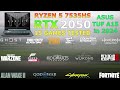 ASUS TUF A15 - Ryzen 5 7535HS RTX 2050 - Test in 15 Games in 2024