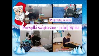 Porządki świąteczne w pokoju Synka🎄| Posprzątaj ze mną| Motywacyjne sprzątanie💪🏻| Uporządkowana