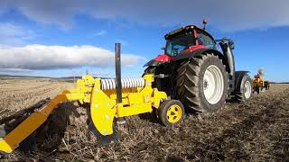 MTL McLaren Tractors Staltech 4 leg auto reset pan buster subsoiler and compact disc harrow