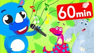 Learn Lyrics with Little Blue Rhino, The Big Elephant & Tiger Boo Boo | Kids Songs | by Little Angel