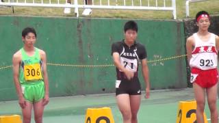 【幻・装置故障・再試合】第70回鹿児島県陸上選手権大会 男子 JB110mH 決勝 2015年7月5日