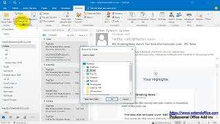 How to save multiple email messages to seperate text files in Outlook