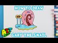 How to Draw GARY THE SNAIL!!!