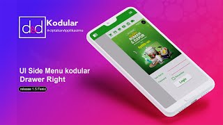 UI Side Menu Kodular | Side Menu Kanan | Sidebar Right | Menu 3 |