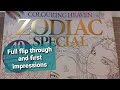 Colouring Heaven - Zodiac Special - full flip through - Adult colouring