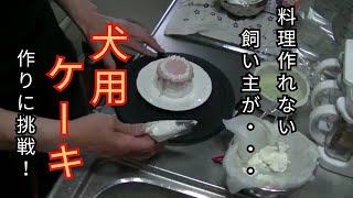 愛犬のために料理作れない飼い主がケーキ作りに挑戦