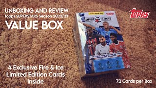 topps SUPERSTARS Season 2022/23 Value Box - UNBOXING & REVIEW | Football Trading Cards