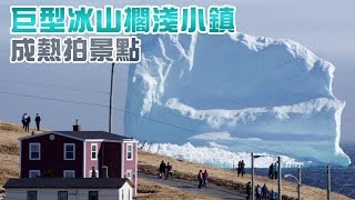 巨型冰山擱淺小鎮外海 遊客爭睹 | 台灣蘋果日報