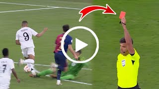 🟥 Wojciech Szczesny Red card vs Real Madrid | Real Madrid vs Barcelona live | Wojciech Szczesny Red