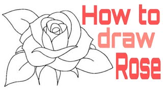 How to draw rose flower . गुलाब का फूल कैसे बनाये / full guide / full lesson for kids