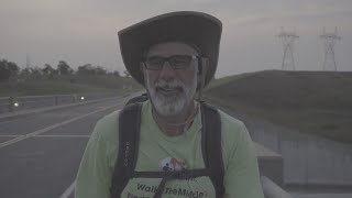 6 states, 75 towns: Suburban man walking 1700 miles to showcase unity