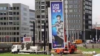 Pepsi \u0026 Vincent Kompany celebrate the 'art of football' with Clear Channel